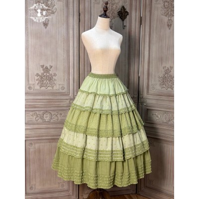 Miss Point Sunflower Gardening Skirt(Reservation/2 Colours/Full Payment Without Shipping)